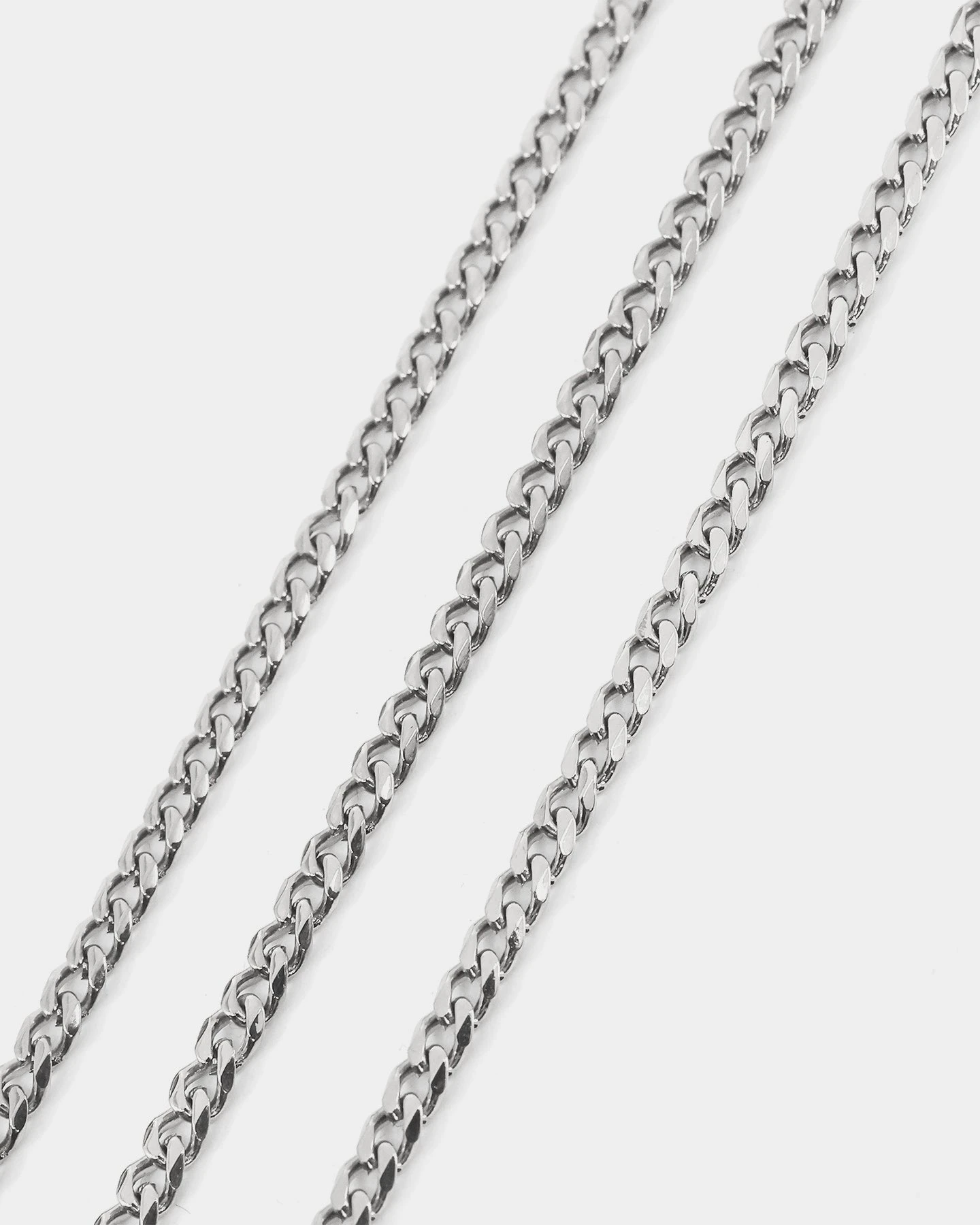 NXS 2.7MM Diamond Cut Curb Chain White Gold 9 NXS 2.7MM Diamond Cut Curb Chain White Gold - Image 7