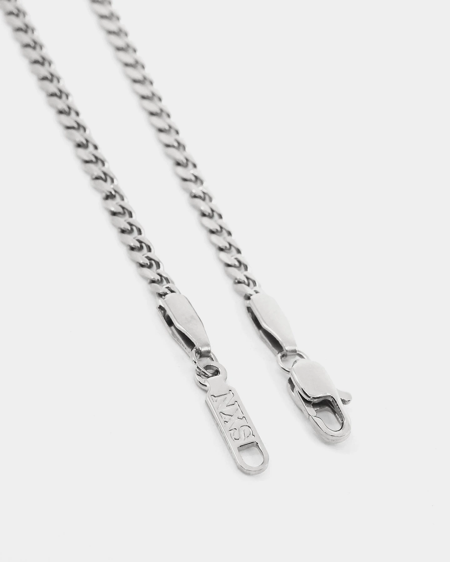 NXS 2.7MM Diamond Cut Curb Chain White Gold 10 NXS 2.7MM Diamond Cut Curb Chain White Gold - Image 8