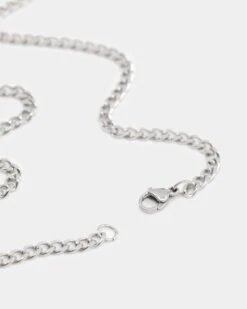 NXS Hollow Cross Chain White Gold 17 NXS Hollow Cross Chain White Gold -Fashion Clothing Store 09000634 YW101 default 0060