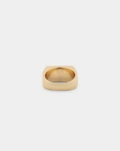Wild For The Weekend Cloud Crystal Signet Ring (Large) Gold -Fashion Clothing Store 09000638 YG200 default 0050 f48e775a 2636 403f a575 b4799f36ed3f