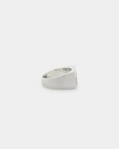 Wild For The Weekend Cloud Crystal Signet Ring (Large) Silver -Fashion Clothing Store 09000640 YS001 default 0040