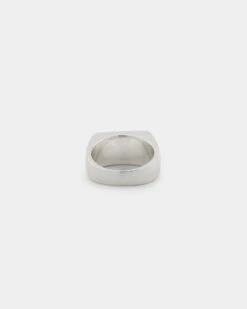 Wild For The Weekend Cloud Crystal Signet Ring (Large) Silver -Fashion Clothing Store 09000640 YS001 default 0050