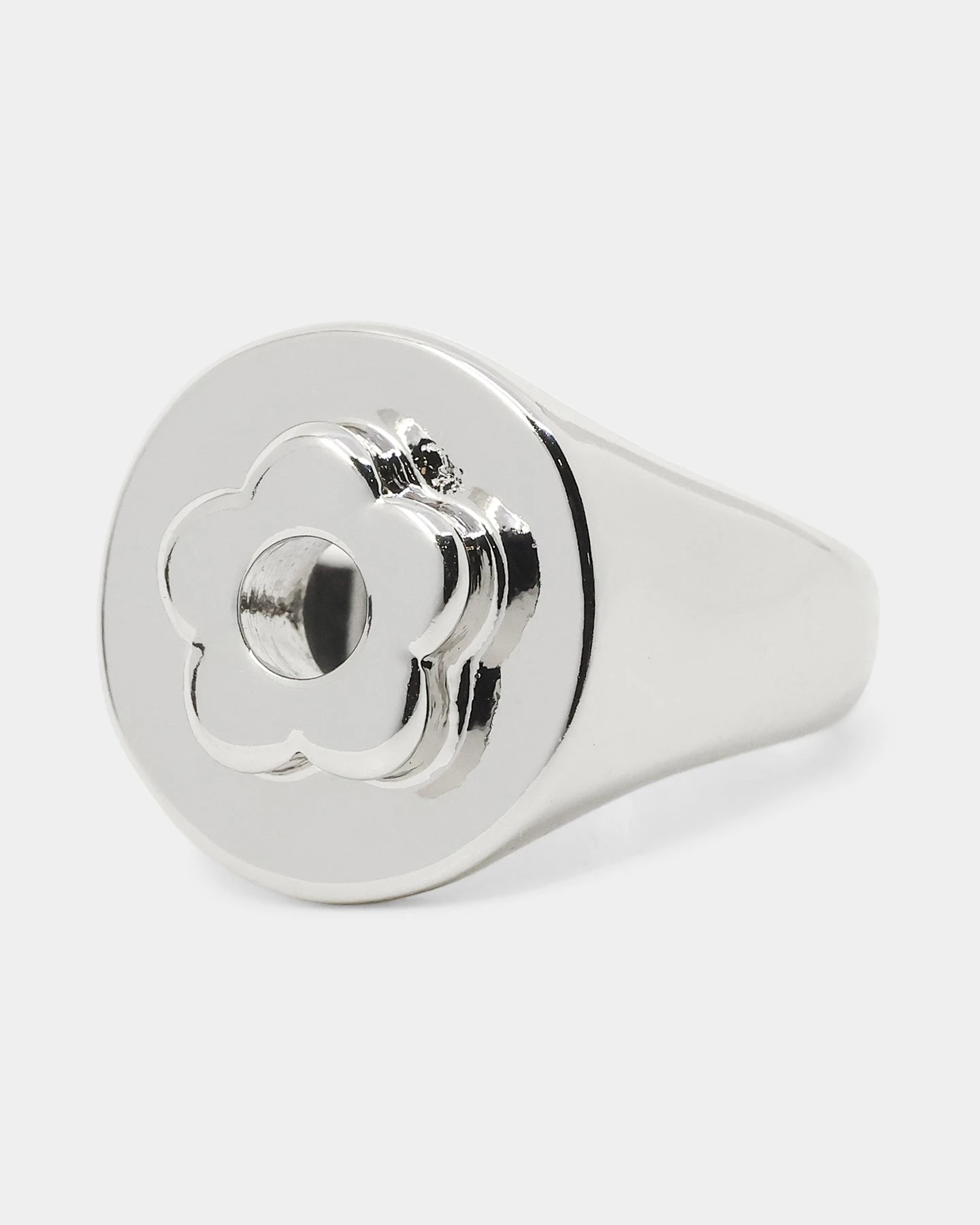 Wild For The Weekend Flower Power Signet Ring (Large) Silver 6 Wild For The Weekend Flower Power Signet Ring (Large) Silver - Image 4