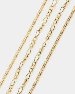 Raising Hell Women's Pendant Figaro Choker Necklace Pink/Gold -Fashion Clothing Store 09000681 YP819 default 0050