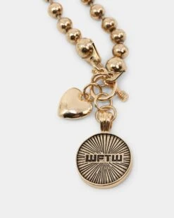 Wild For The Weekend Arkangel T-Bar Necklace Gold -Fashion Clothing Store 09000690 YG200 default 0060 b291940e d16a 43b3 9413 7adec673c98a