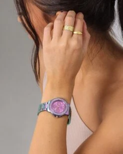 Guess Mainline Crown Jewel Watch Iridescent -Fashion Clothing Store 09000768 YI056 womens 0016