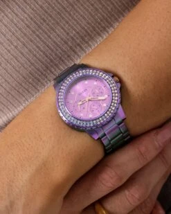 Guess Mainline Crown Jewel Watch Iridescent -Fashion Clothing Store 09000768 YI056 womens 0017