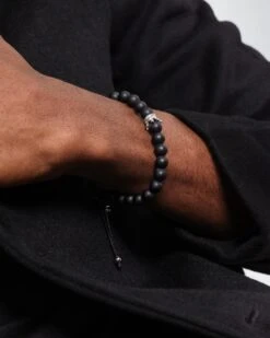 NXS Royalty Bracelet Black/White 14 NXS Royalty Bracelet Black/White -Fashion Clothing Store 09000796 YB012 mens 0016