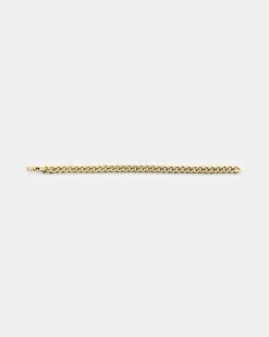Guess Mainline 8mm Curb Chain 4DC Bracelet Gold -Fashion Clothing Store 09000912 YG200 default 0040 f118966e 662f 459a 98ab 6c0a47b575e0