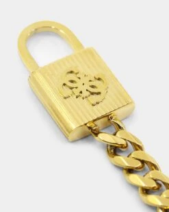 Guess Mainline Lock N' Roll 14mm Curb Chain Gold -Fashion Clothing Store 09000921 YG200 default 0040