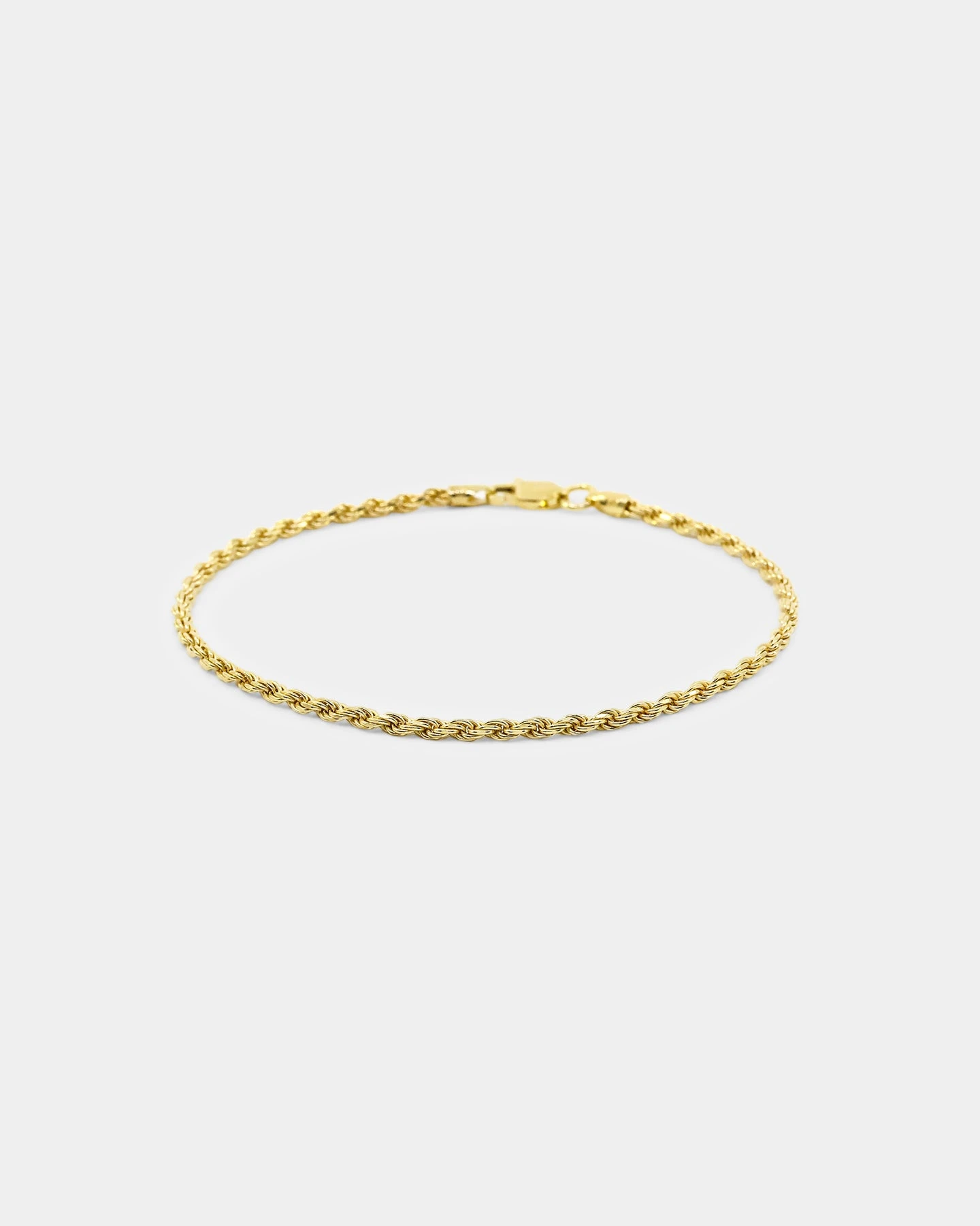 House Of Auric 2.5mm Rope Bracelet 18k Gold Vermeil 4 House Of Auric 2.5mm Rope Bracelet 18k Gold Vermeil - Image 2