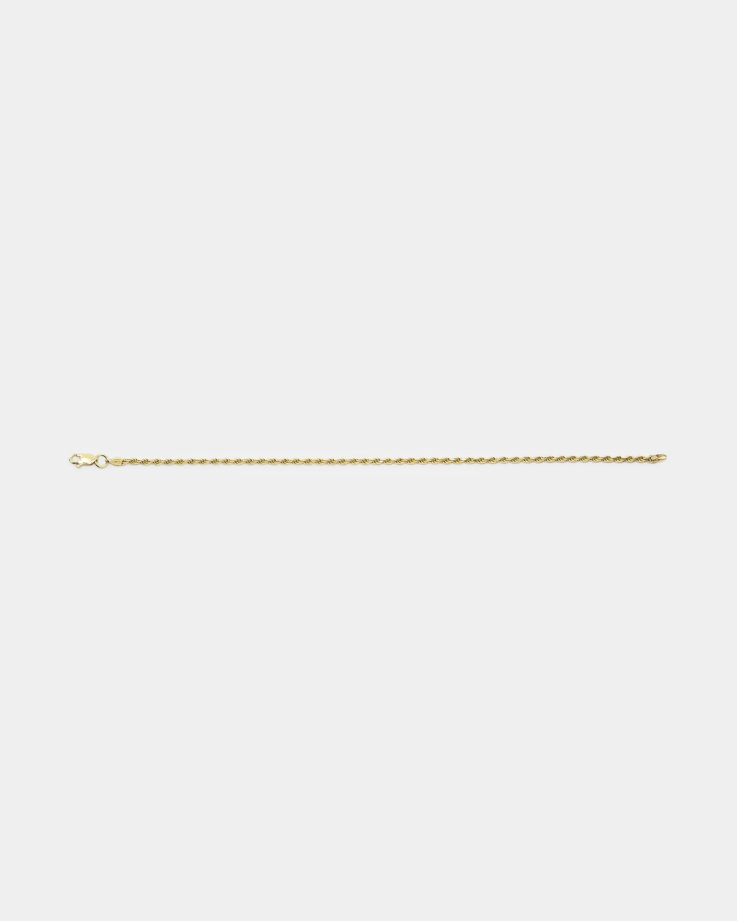 House Of Auric 2.5mm Rope Bracelet 18k Gold Vermeil 7 House Of Auric 2.5mm Rope Bracelet 18k Gold Vermeil - Image 5