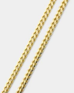 House Of Auric 3mm Cuban Link Bracelet 18k Gold Vermeil -Fashion Clothing Store 09000943 YG913 default 0020