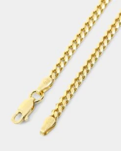House Of Auric 3mm Cuban Link Bracelet 18k Gold Vermeil -Fashion Clothing Store 09000943 YG913 default 0030