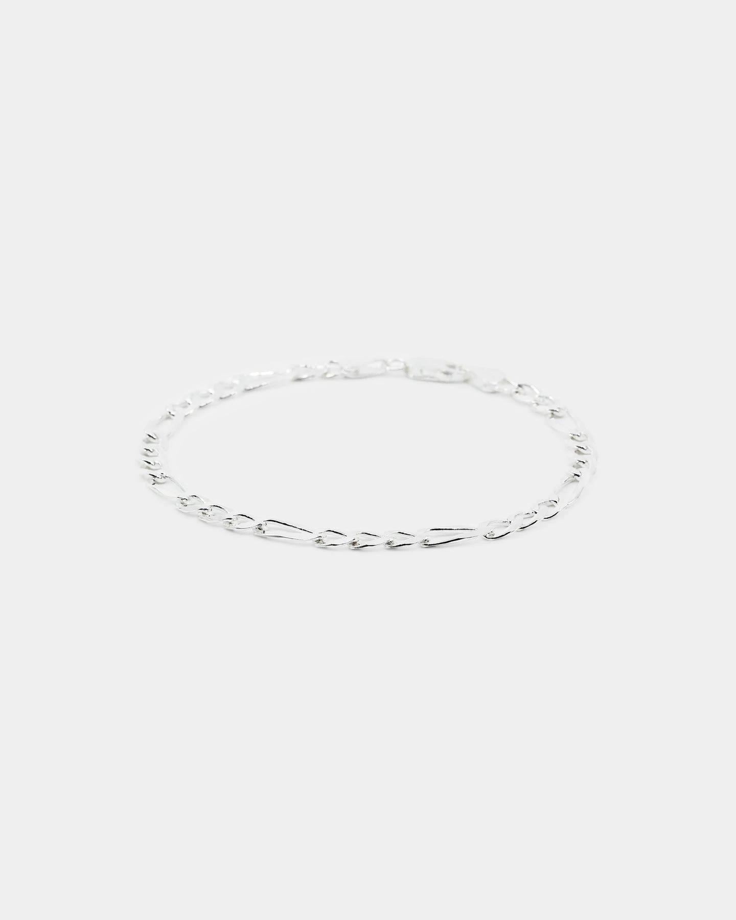 House Of Auric 4.8mm Figaro Bracelet Sterling Silver 4 House Of Auric 4.8mm Figaro Bracelet Sterling Silver - Image 2