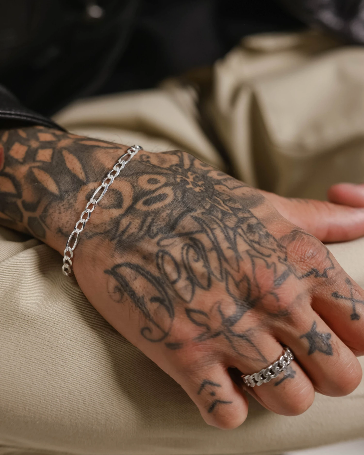 House Of Auric 4.8mm Figaro Bracelet Sterling Silver 3 House Of Auric 4.8mm Figaro Bracelet Sterling Silver