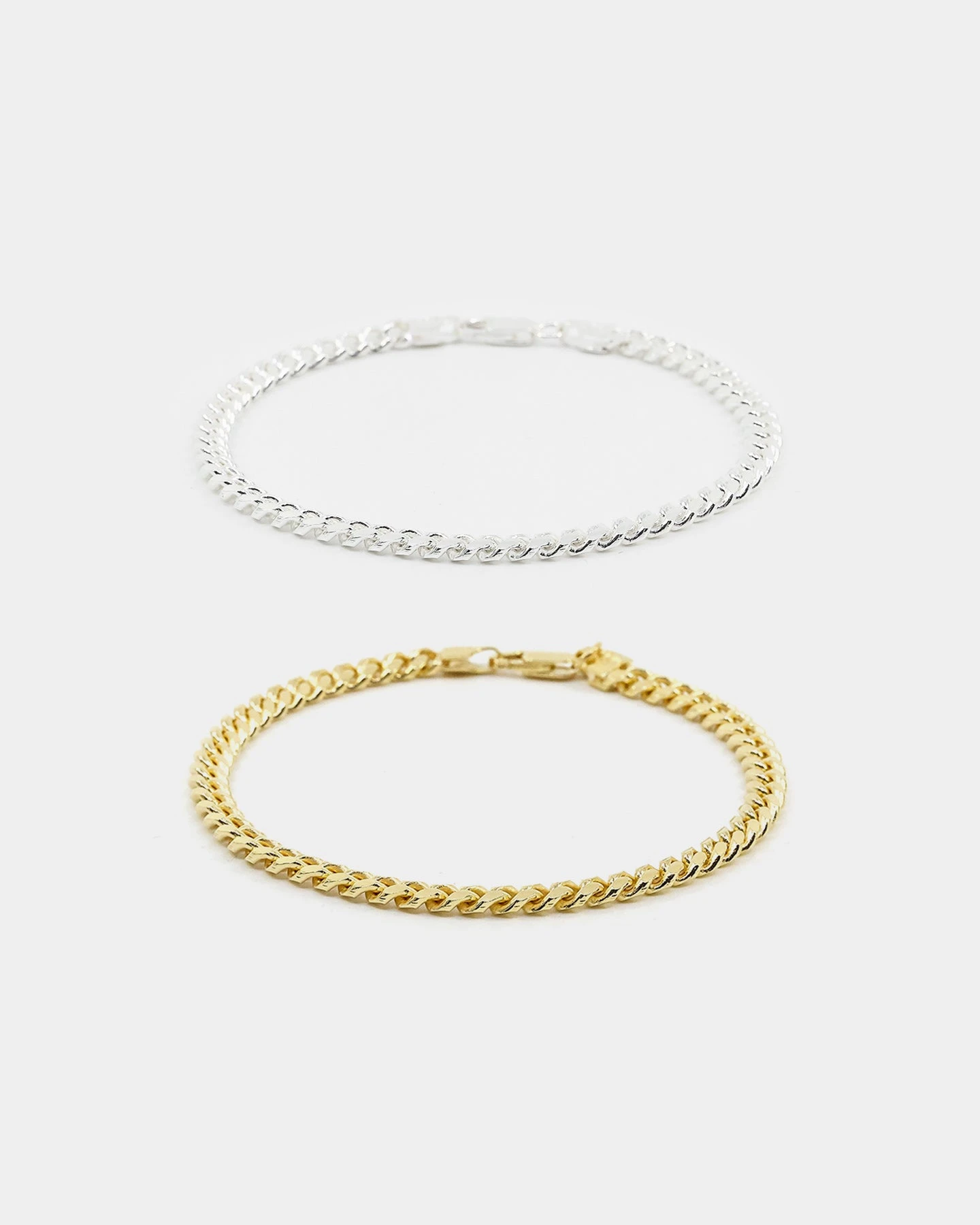 House Of Auric 5mm Cuban Bracelet Set Gold/Silver 4 House Of Auric 5mm Cuban Bracelet Set Gold/Silver - Image 2