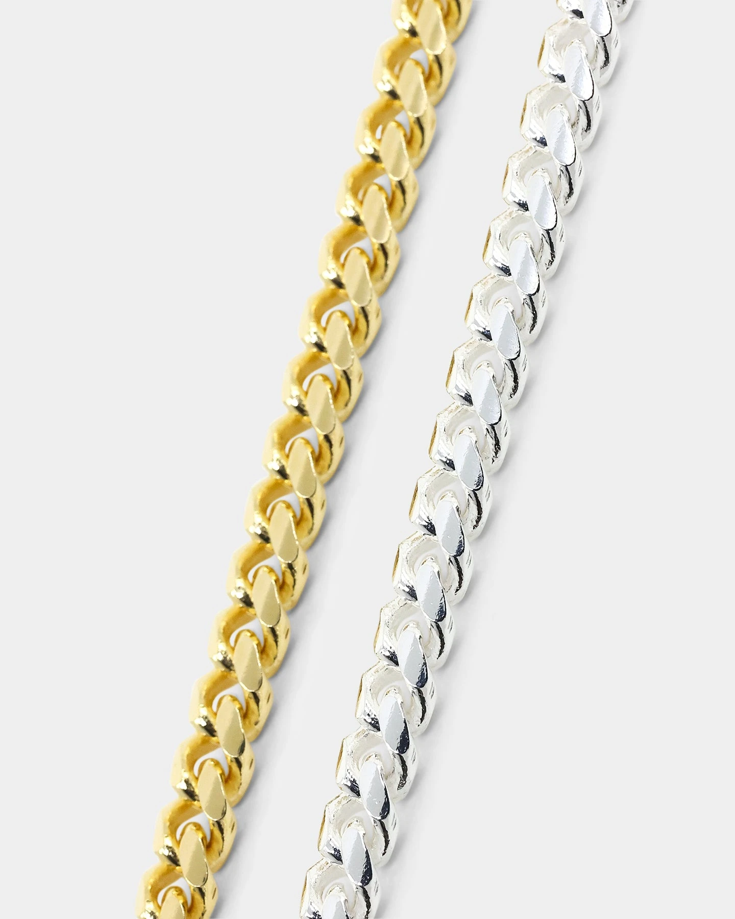 House Of Auric 5mm Cuban Bracelet Set Gold/Silver 6 House Of Auric 5mm Cuban Bracelet Set Gold/Silver - Image 4