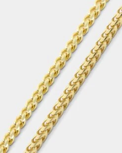 House Of Auric Cuban & Franco Stack Bracelet Set 18k Gold Vermeil -Fashion Clothing Store 09000952 YG913 default 0030 ecb800a5 65a0 427a b4b0 91467068a0d6