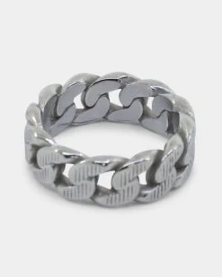 INFRA Uncle Steel Cut Cuban Ring Stainless Steel 14 INFRA Uncle Steel Cut Cuban Ring Stainless Steel -Fashion Clothing Store 09001012 YS513 default 0030