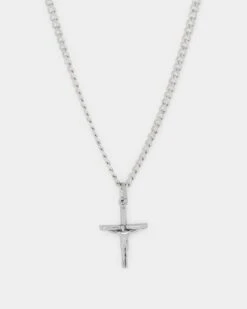 NXS Crucifix Pendant White Gold 10 NXS Crucifix Pendant White Gold -Fashion Clothing Store 09001019 YW101 default 0010
