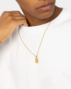 NXS Tag Chain Gold 13 NXS Tag Chain Gold -Fashion Clothing Store 09001020 YG200 mens 0020