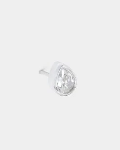 NXS Teardrop Earring Iced White Gold -Fashion Clothing Store 09001021 YI040 default 020