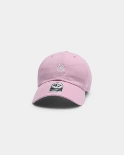 '47 BRAND 47 Brand New York Yankees Base Runner Clean Up Strapback Petal Pink