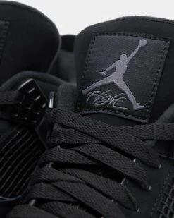 Jordan Men's Air Jordan 4 Retro Black/Graphite -Fashion Clothing Store 193655458354 normal 0025