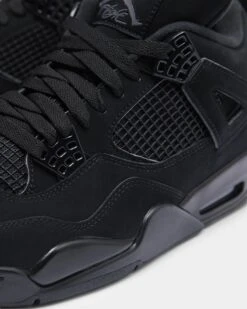 Jordan Men's Air Jordan 4 Retro Black/Graphite -Fashion Clothing Store 193655458354 normal 0026