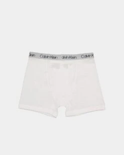 Calvin Klein Kids' Cotton 4 Pack Boxer Brief Black/Grey/White -Fashion Clothing Store 193666320831 default 00110