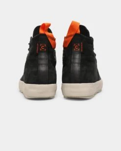 Converse Chuck 70 Waterproof Nubuck Leather High Top Black/Bold Mandarin/String -Fashion Clothing Store 194433101905 default 0030