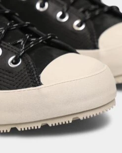 Converse Chuck 70 Waterproof Nubuck Leather High Top Black/Bold Mandarin/String -Fashion Clothing Store 194433101905 default 0060