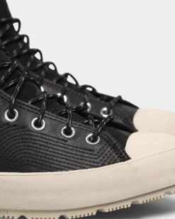 Converse Chuck 70 Waterproof Nubuck Leather High Top Black/Bold Mandarin/String -Fashion Clothing Store 194433101905 default 0080