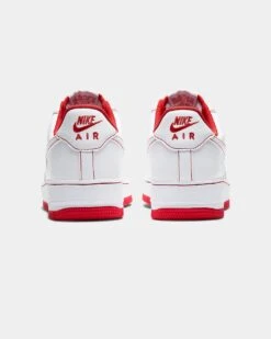 Nike Air Force 1 '07 White/White/Red -Fashion Clothing Store 194502109733 default 0022