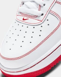 Nike Air Force 1 '07 White/White/Red 15 Nike Air Force 1 '07 White/White/Red -Fashion Clothing Store 194502109733 default 0025