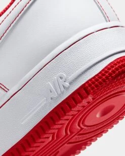 Nike Air Force 1 '07 White/White/Red -Fashion Clothing Store 194502109733 default 0027