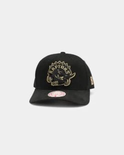 Mitchell & Ness Toronto Raptors Rocker Step Pro Crown Snapback Black/Gold