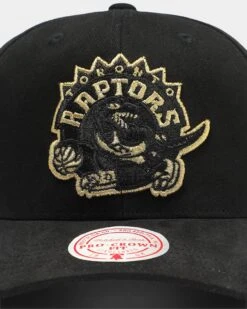 Mitchell & Ness Toronto Raptors Rocker Step Pro Crown Snapback Black/Gold -Fashion Clothing Store 194582844890 default 0060