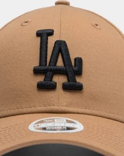 New Era Women's Los Angeles Dodgers 9FORTY MLB Strapback Wheat/Black -Fashion Clothing Store 194790125774 womens 0024