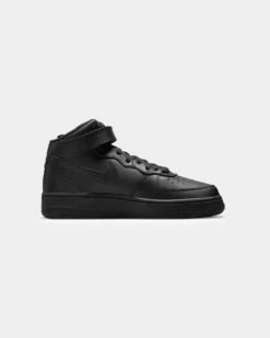 Nike Kids' Air Force 1 Mid LE Black/Black -Fashion Clothing Store 194954230153 default 0040