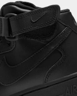 Nike Kids' Air Force 1 Mid LE Black/Black -Fashion Clothing Store 194954230153 default 0090