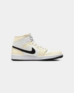 Jordan Women's Air Jordan 1 Mid "Coconut Milk" Coconut Milk/Black -Fashion Clothing Store 195243735984 default 0040