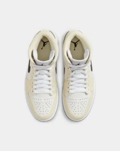 Jordan Women's Air Jordan 1 Mid "Coconut Milk" Coconut Milk/Black -Fashion Clothing Store 195243735984 default 0070