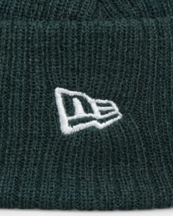 New Era Ribbed Knit Thin Fisherman Beanie Dark Green -Fashion Clothing Store 195853066140 default 0050