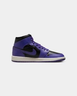 Jordan Women's Air Jordan 1 Mid "Dark Concord" Black/Dark Concord -Fashion Clothing Store 196152182937 default 0040
