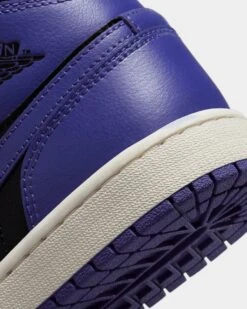 Jordan Women's Air Jordan 1 Mid "Dark Concord" Black/Dark Concord -Fashion Clothing Store 196152182937 default 0080