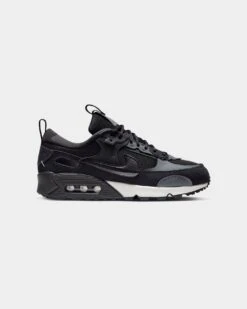 Nike Women's Air Max 90 Futura Black/Black-Iron Grey -Fashion Clothing Store 196152202055 default 0040