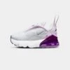 Nike Infants' Nike Air Max 270 Pure Platinum/Metallic-Purple -Fashion Clothing Store 196152310729 default 0010