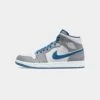 Jordan Air Jordan 1 Mid "True Blue" Cement Grey/White-Blue